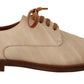 Dolce & Gabbana Elegant Beige Eel Leather Formal Flats