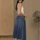 Don The Fuller Blue Cotton Women Skirt