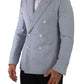 Dolce & Gabbana Elegant Slim Fit Light Blue Double Breasted Blazer