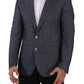 Dolce & Gabbana Elegant Slim Fit Two-Button Blue Blazer