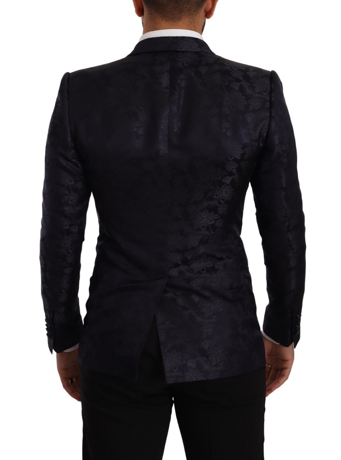 Dolce & Gabbana Elegant Dark Blue MARTINI Formal Blazer