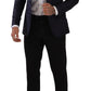 Dolce & Gabbana Elegant Dark Blue MARTINI Formal Blazer