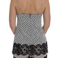 Dolce & Gabbana Elegant Floral Lace Silk Chemise