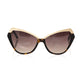 Frankie Morello Black Acetate Women's Sunglass