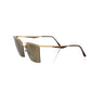 Frankie Morello Gold Metallic Women Sunglass