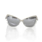 Frankie Morello Gray Acetate Women Sunglass