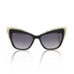 Frankie Morello Black Acetate Women Sunglass