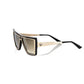 Frankie Morello Black Acetate Women's Sunglass