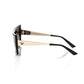 Frankie Morello Black Acetate Women's Sunglass