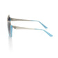 Frankie Morello Light Blue Acetate Women's Sunglass