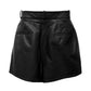 Dolce & Gabbana Black Lambskin Women Short