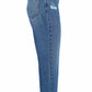 Yes Zee High-Waist Ripped Blue Jeans for Women