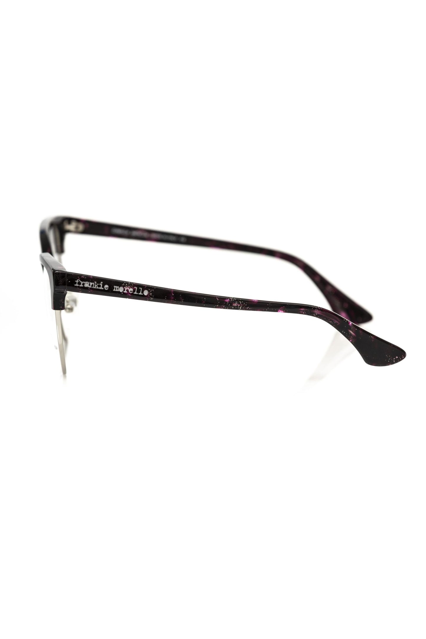 Frankie Morello Burgundy Metallic Fibre Women Frame