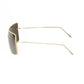 Frankie Morello Gold Metallic Sunglasses for Women