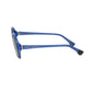 Frankie Morello Blue Acetate Women Sunglass