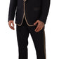 Dolce & Gabbana Elegant Black Silk Blend 3-Piece Suit