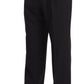 Dolce & Gabbana Elegant Black Wool Tuxedo Trousers