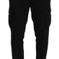 Dolce & Gabbana Sleek Skinny Cargo Pants in Timeless Black