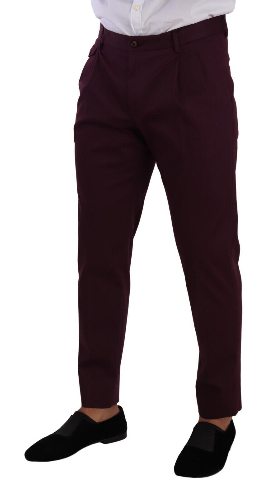 Dolce & Gabbana Elegant Purple Chinos for the Modern Man