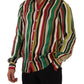 Dolce & Gabbana Elegant Multicolor Striped Silk Blend Shirt