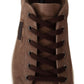 Dolce & Gabbana Elegant Brown Leather Sneakers for Men