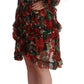 Dolce & Gabbana Floral Silk Mini Knee High Dress