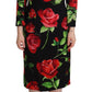 Dolce & Gabbana Elegant Floral Print Silk Sheath Dress