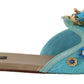 Dolce & Gabbana Blue Crystal Exotic Leather Blue Crystal Sandals
