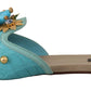 Dolce & Gabbana Blue Crystal Exotic Leather Blue Crystal Sandals