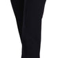 AGLINI Sleek High Waist Straight Cut Pants