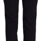 AGLINI Sleek High Waist Straight Cut Pants