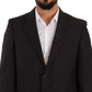 Domenico Tagliente Sleek Grey 2-Piece Mens Suit with Notch Lapels