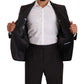 Domenico Tagliente Sleek Grey 2-Piece Mens Suit with Notch Lapels