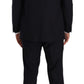 Domenico Tagliente Exquisite Blue Two-Piece Suit with Deconstructed Blazer