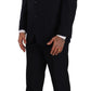 Domenico Tagliente Elegant Black Two-Piece Suit Ensemble