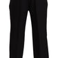 Domenico Tagliente Elegant Two-Piece Black Suit Ensemble