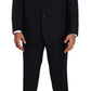 Domenico Tagliente Elegant Blue Two-Piece Deconstructed Suit