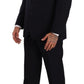 Domenico Tagliente Elegant Blue Two-Piece Deconstructed Suit