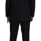 Domenico Tagliente Elegant Blue Two-Piece Deconstructed Suit