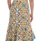 Dolce & Gabbana Majolica Print Midi Sheath Dress