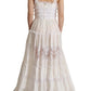 Dolce & Gabbana Elegant White A-Line Tiered Maxi Dress