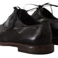 Dolce & Gabbana Elegant Black Leather Derby Formal Shoes