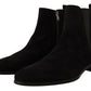 Dolce & Gabbana Elegant Suede Leather Chelsea Boots