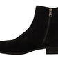 Dolce & Gabbana Elegant Suede Leather Chelsea Boots