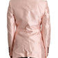 Dolce & Gabbana Elegant Pink Silk Blazer Jacket