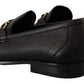 Salvatore Ferragamo Elegant Black Calf Leather Loafers