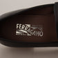 Salvatore Ferragamo Suave Black Leather Gancio Bit Loafers