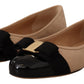 Salvatore Ferragamo Elegant Quilted Leather Flats - Chic Dual-Tone Design