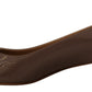 Salvatore Ferragamo Elegant Caraway Brown Pumps with Vara Bow