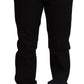 Dolce & Gabbana Elegant Skinny Black Cotton Pants